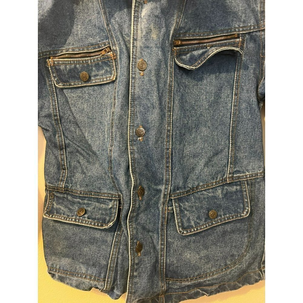 Women's Vintage Navi Denim Jacket Size M [EXCELLENT] - Picture 2 of 4